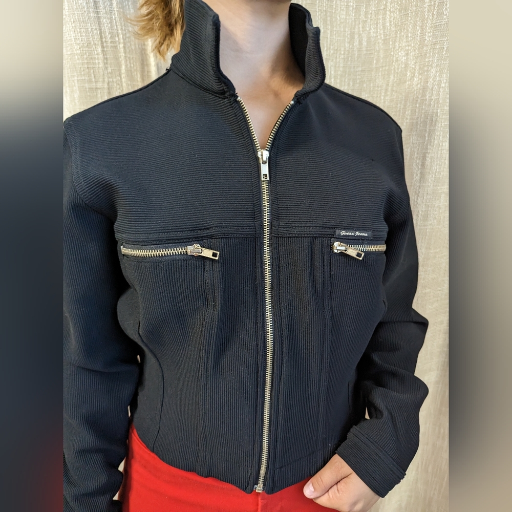 Guess USA Vintage 90s Size M Women's Moto Jacket